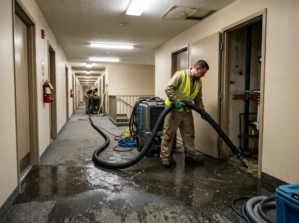 multi-unit-apartment-hallway-f-005 — frequently asked questions, Emergency Burst Pipe Water Extraction & Removal in Lake Ste…